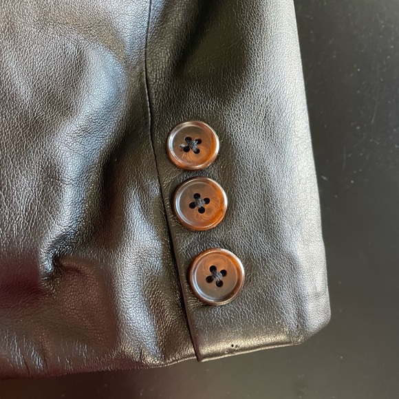 Black Genuine Lamb Leather Jacket Roundtree & Yorke Size XL -coat men lined - Picture 16 of 16